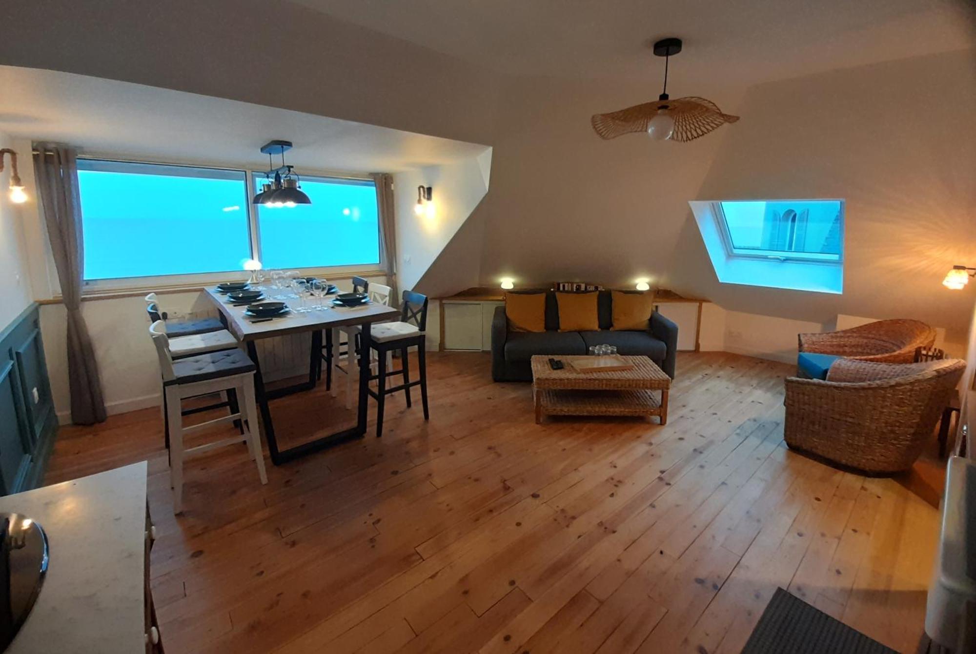 "Le Juguili" 46M2 En Front De Mer - 4 Personnes - Animaux Ok - Entierement Renove - Haut De Gamme - Wifi Mers-les-Bains Luaran gambar