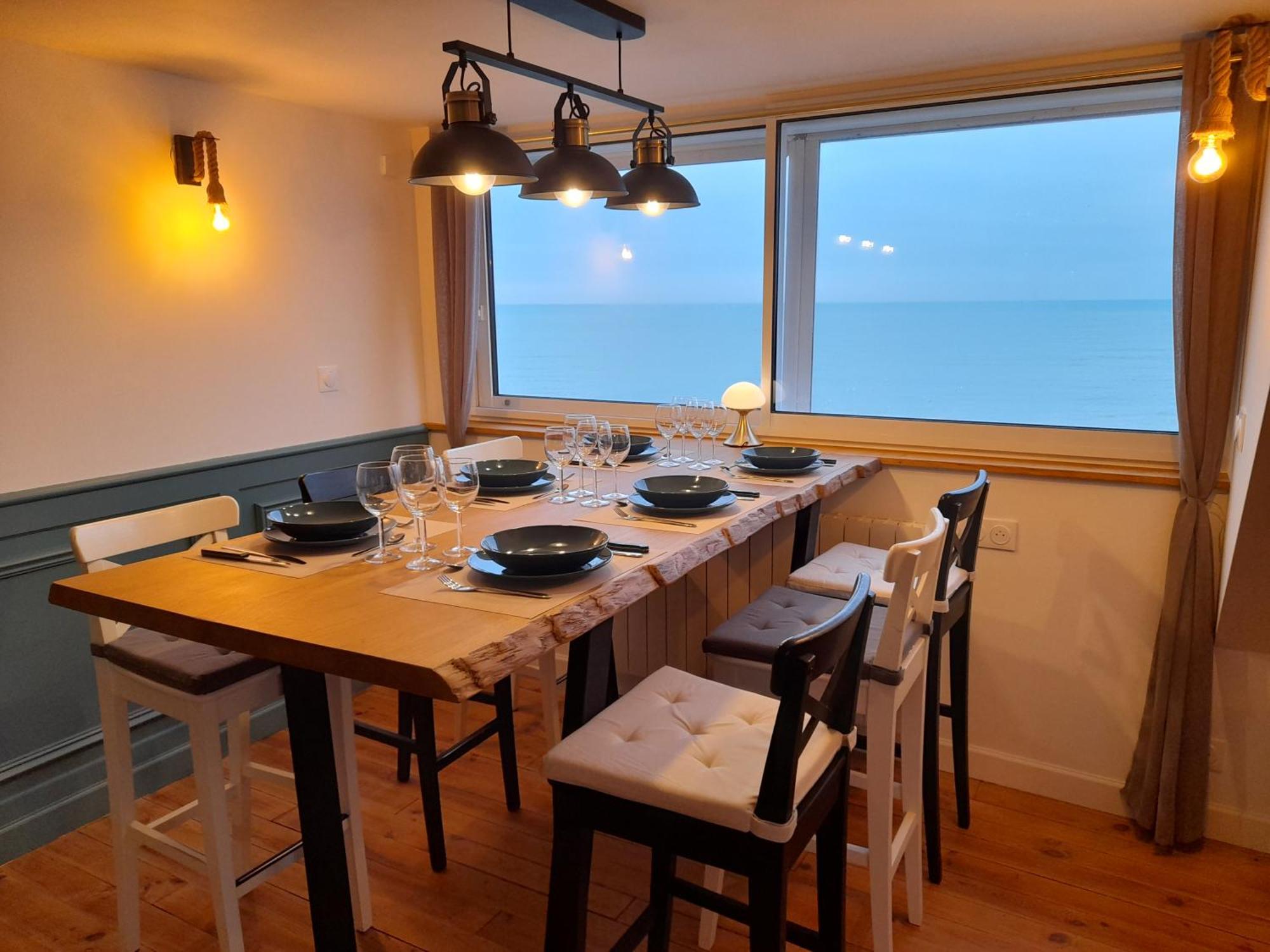 "Le Juguili" 46M2 En Front De Mer - 4 Personnes - Animaux Ok - Entierement Renove - Haut De Gamme - Wifi Mers-les-Bains Luaran gambar